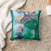 トルコ童話/フェニックスとアーチャー、緑 クッション (ブランケット)