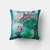 トルコ童話/フェニックスとアーチャー、緑 クッション (裏面)