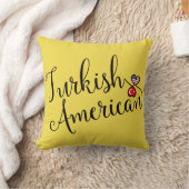 トルコ系アメリカ人の絡み合ったハートズスロークッション クッション (ブランケット)