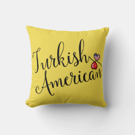 トルコ系アメリカ人の絡み合ったハートズスロークッション クッション