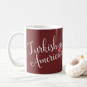 トルコ系アメリカ人の絡み合ったハートマグ コーヒーマグカップ