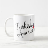 トルコ系アメリカ人の絡み合ったハートマグ コーヒーマグカップ (左)