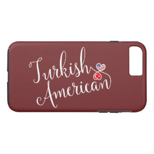 トルコ系アメリカ人の絡み合ったハート携帯電話ケース iPhone 8 PLUS/7 PLUSケース