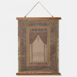 トルコ絨毯オスマン帝国ベージュブラウン 吊り下げ型タペストリー