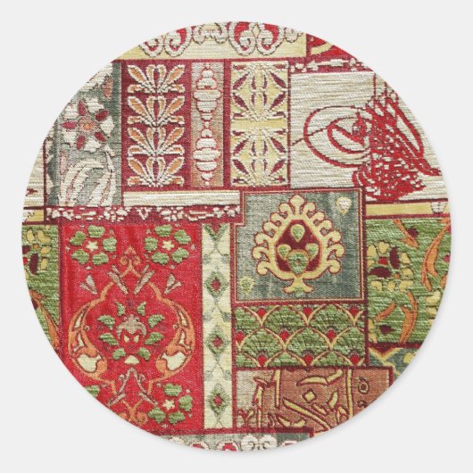 トルコ織物シール ラウンドシール (正面)