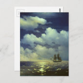 トルコ船に勝利した後にマーキュリーをブリグ。 ポストカード (正面/裏面)