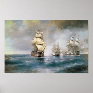 トルコ船2隻に水星が攻撃 ポスター