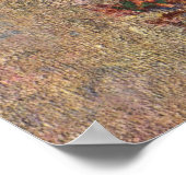 トルコ花瓶byオディロン・レドン,ヴィンテージ花器アート ポスター (角)