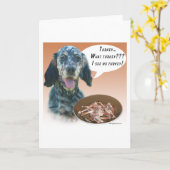 トルコ英国セッター カード (黄色い花)