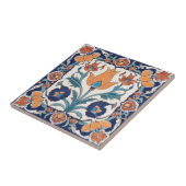 トルコ華美フローラブルーオレンジグリーン花 タイル