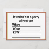 トルコ観光客オンバケーション 招待状 (裏面)