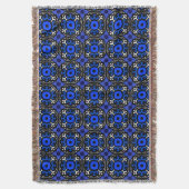 トルコ語のモチーフを持つ民族パターン スローブランケット (正面縦)