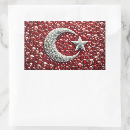 トルコ語の色を使用した四角形のシール 長方形シール (バッグ)