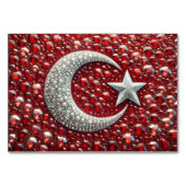 トルコ語の色を使用した特殊なテーブルカード テーブルナンバー (裏面)