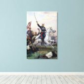 トルコ語のM.D.スコベレロシアのフ将軍 キャンバスプリント (インサイチュ (ウッドフロア))