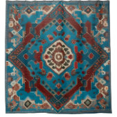 トルコ語トレンディー美しい古いパターンコレクション シャワーカーテン (正面)