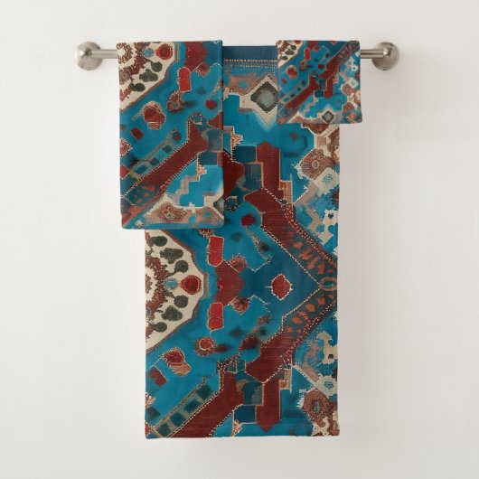 トルコ語トレンディー美しい古いパターンコレクション バスタオルセット (インサイチュ)