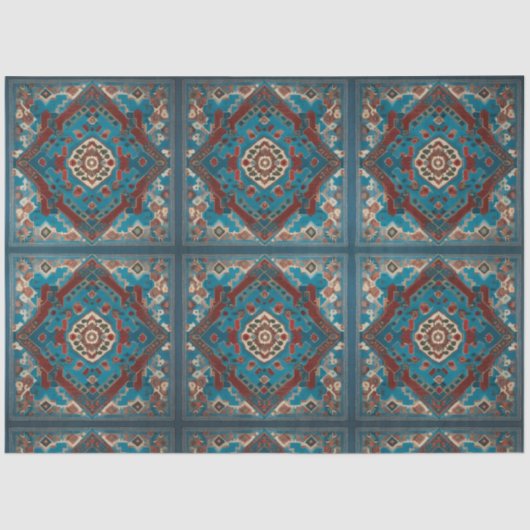 トルコ語トレンディー美しい古いパターンコレクション 薄葉紙 (正面)