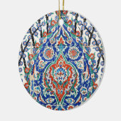 トルコ語フローラタイル セラミックオーナメント (左)