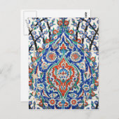 トルコ語フローラタイル ポストカード (正面/裏面)