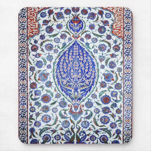 トルコ語フローラタイル マウスパッド (正面)