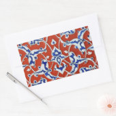 トルコ語フローラタイル 長方形シール (封筒)