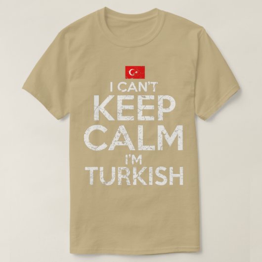 トルコ語保で落ち着けない Tシャツ (デザイン正面)