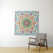 トルコ語数々ののメダリオンヴィンテージ色パターン タペストリー (インサイチュ)