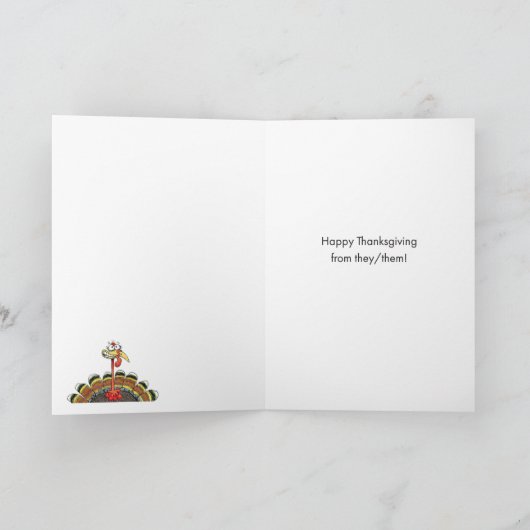 トルコ識別感謝祭 カード (内部)