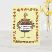 トルコ識別感謝祭 カード (黄色い花)