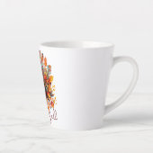 トルコ賛美と一緒にカラフルいる カフェラテマグ (右)