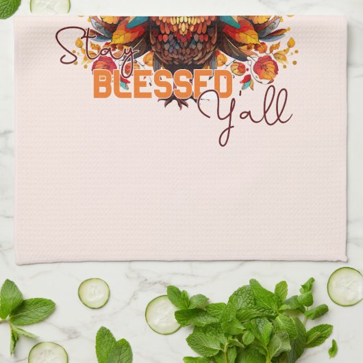 トルコ賛美と一緒にカラフルいる キッチンタオル (折り畳み)