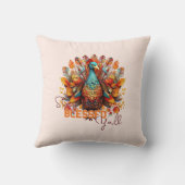 トルコ賛美と一緒にカラフルいる クッション (裏面)