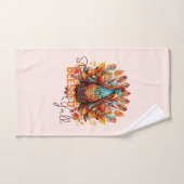 トルコ賛美と一緒にカラフルいる バスタオルセット (ハンドタオル)