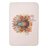 トルコ賛美と一緒にカラフルいる バスマット (正面縦)