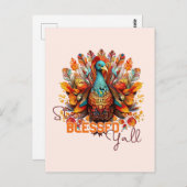 トルコ賛美と一緒にカラフルいる ポストカード (正面/裏面)