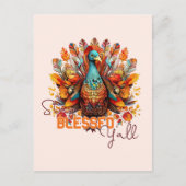 トルコ賛美と一緒にカラフルいる ポストカード (正面)