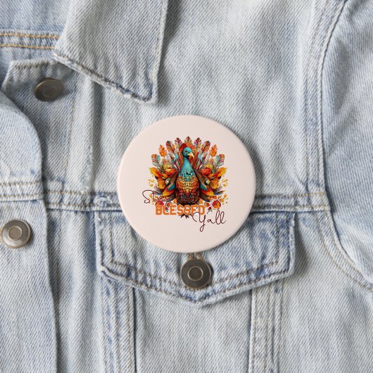 トルコ賛美と一緒にカラフルいる 缶バッジ (インサイチュ)