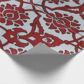 トルコ赤セラミックフローラ ラッピングペーパー (角)