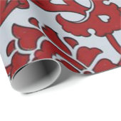 トルコ赤セラミックフローラ ラッピングペーパー (ロールコーナー)