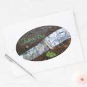 トルコ走州公園 楕円形シール (封筒)