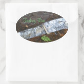 トルコ走州公園 楕円形シール (バッグ)