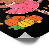 トルコ踊りバレエ愛好家ダンサー感謝祭 ポスター (角)