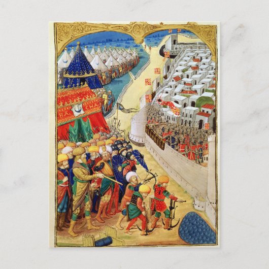 トルコ軍は戦いに備えている ポストカード (正面)