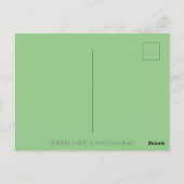 トルコ農園、国ユーモアのある感謝祭 ポストカード (裏面)