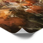 トルコ農場動物アートプリントポスター ポスター (角)