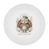 トルコ追加カスタム文字 カッティングボード (正面)