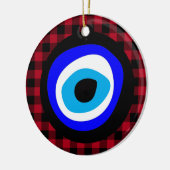 トルコ邪悪な目のタリスマン、アラビア語アミュレット、ギリシャ語 セラミックオーナメント (左)