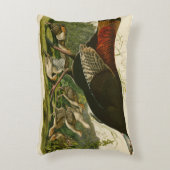 トルコ野生のオードボンバ絵画ードズ アクセントクッション (正面(垂直))