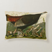 トルコ野生のオードボンバ絵画ードズ アクセントクッション (裏面)